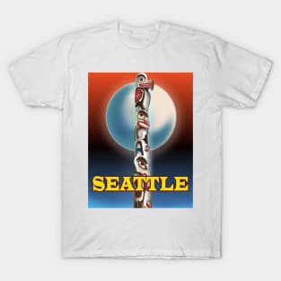Seattle Travel Poster T-Shirt